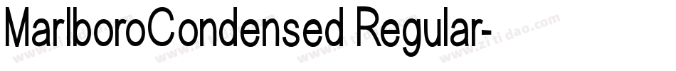 MarlboroCondensed Regular字体转换